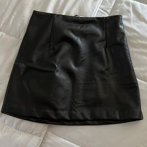 Abercrombie & Fitch Vegan Leather Skort XS